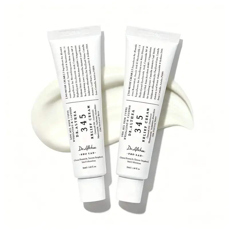 Dr.Althea Official 345 Relief Cream - Calming, Gentle, Nourishing Blemish Care, Soothing Recovery Daily Face Moisturizer, Vegan Korean Skincare for All Skin Types