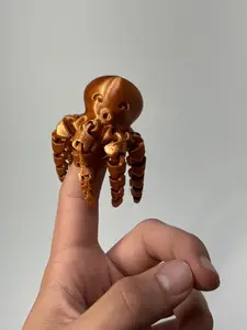 Amazing 3d printed Flexible Octopus Figurine