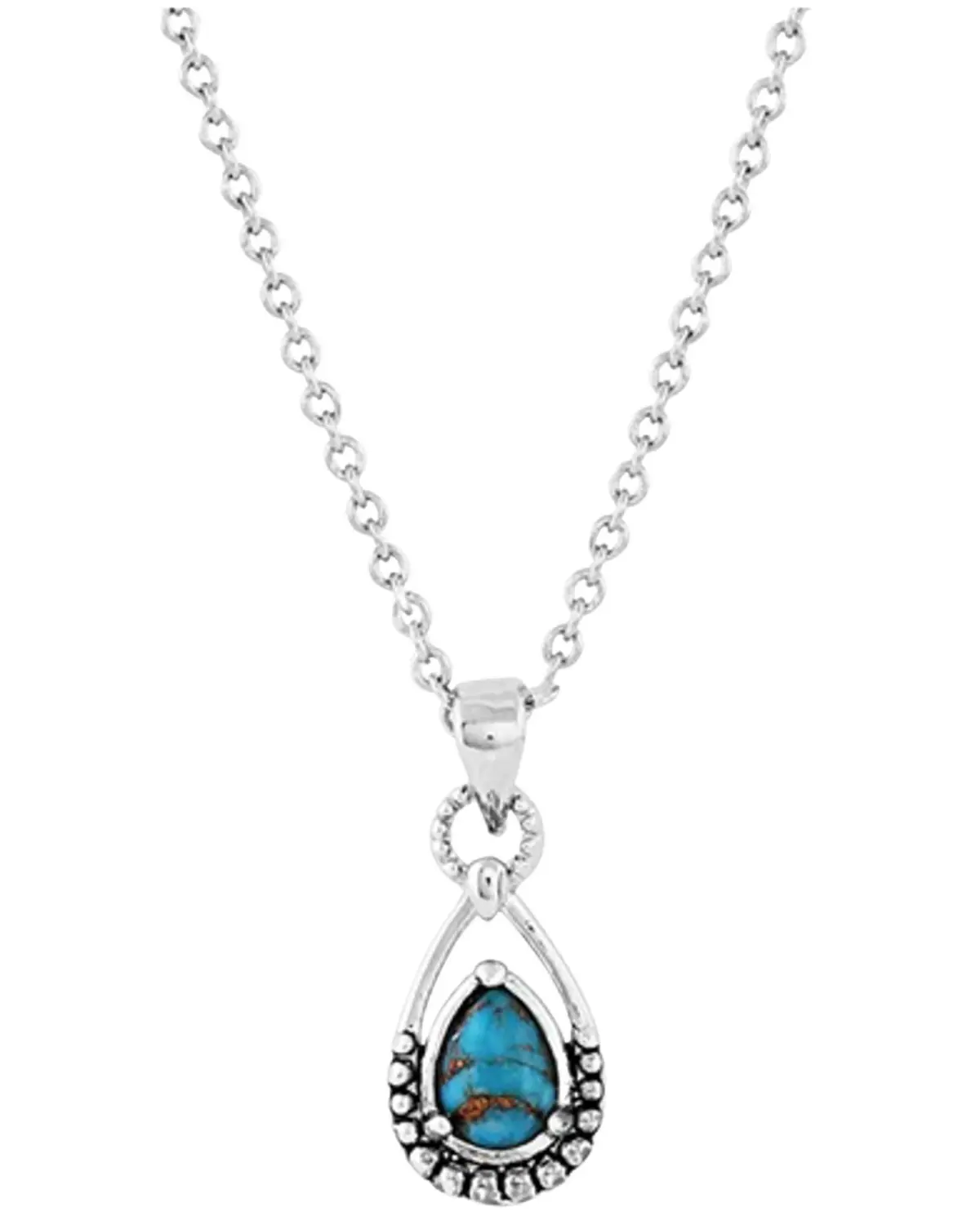 Montana Silversmiths Women's Women'S Oyster Turquoise Pendant Silver - Nc5123