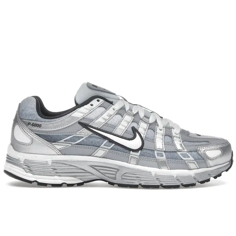 Nike Men's P-6000 Metallic Silver Summit White-Wolf Grey, from StockX