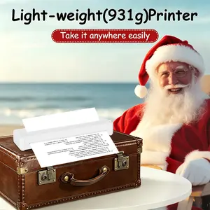 Inkless Portable Printer, Wireless Bluetooth Thermal Printer for Travel & Office, Compatible with iOS, Android & Laptop, Supports 8.5"x11" US Letter & A4 Paper, Compact Thermal Printing,SummerVibes
