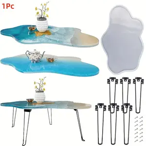 24 Inch Irregular Large Resin Table Mould, Silicone Epoxy Resin Mold, Reusable Coffee Table Tray Mold, DIY Resin Art and Home Decor