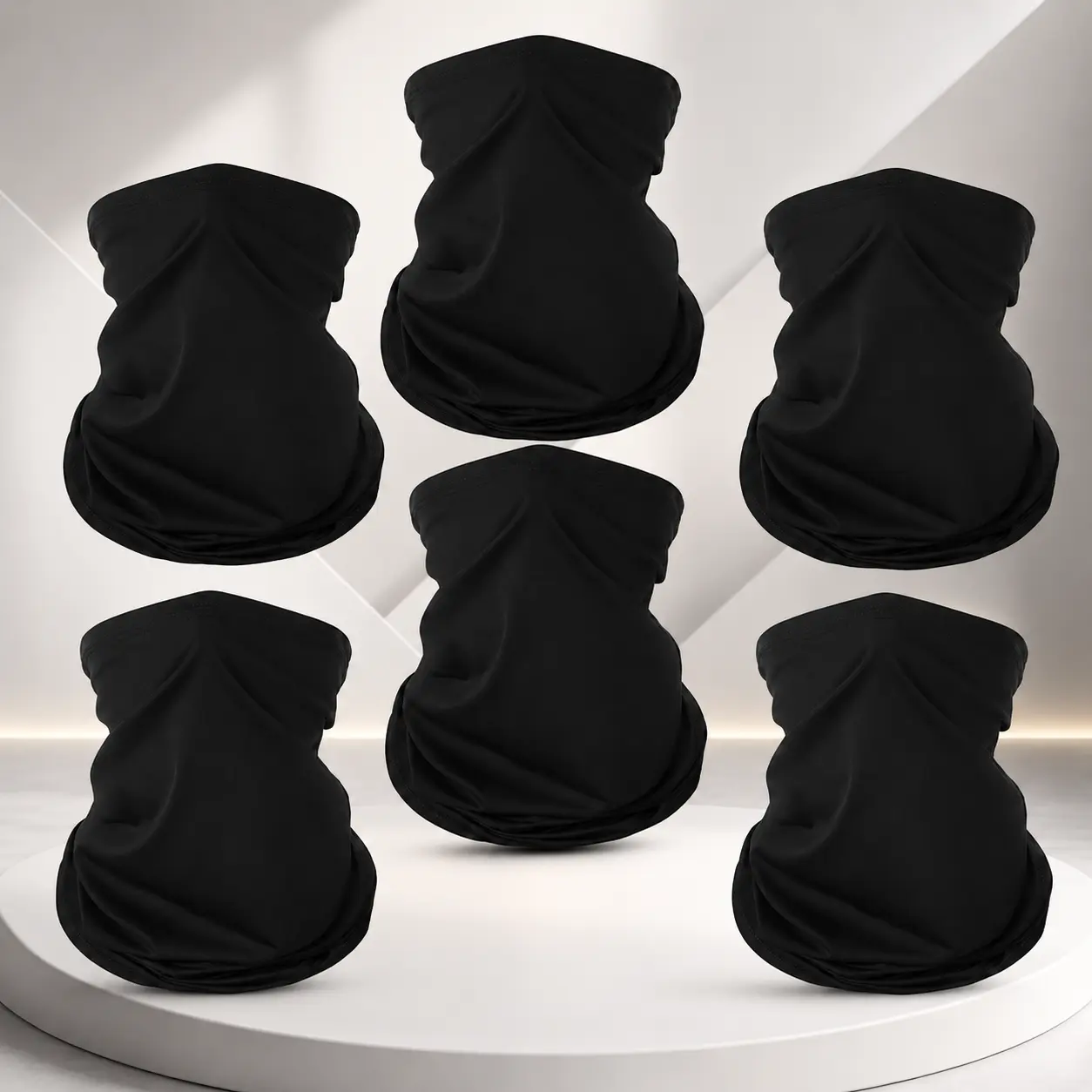 6 Pack Assorted Pattern Neck Gaiter for Adults, Breathable Stretch Bandana Headwear with Sun Protection, 1 Size Fits Most for Outdoor Sports, Neck Gaiter Mask, One Size