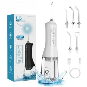 Cordless Water Dental Flosser Teeth Pick - 4 Modes Oral Irrigator  Portable Rechargeable IPX7 Waterproof  Adjustable Pressure Water Teeth Cleaner for Home Travel Braces & Personal Orthodontic Care