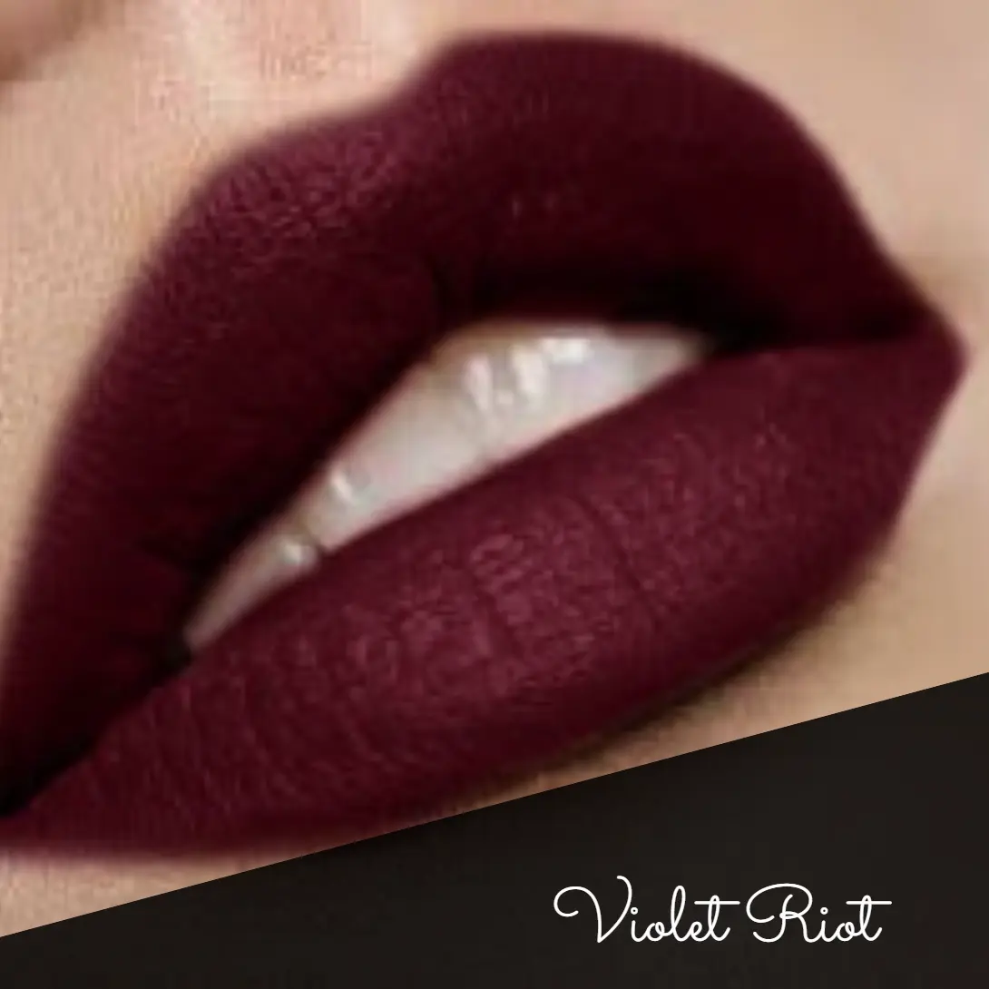 By The Clique Premium Long Lasting Purple Matte Liquid Lipstick | Violet Riot | Vegan, Gluten Free, Cruelty Free