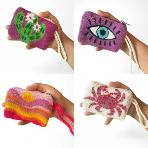 Hand-Embroidered Evil Eye Coin Purses – Unique Charm Wallets Full of Protection & Color