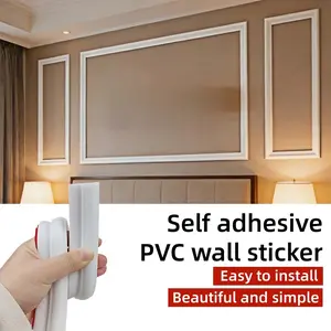 1 Meter/2 Meters/3 Meters Self-adhesive Flexible Wall Molding Strip，Self-Adhesive Decorative Strip，multi-surface Installation for Walls and Ceilings, DIY Home Decor