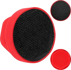 Synthetic Clay Bar Sponge, Luxiv Red Magic Car Clay Bars Auto Detailing with Hexagonal Handle Clay Bar Ball for Car Detailing Smooth, Clean