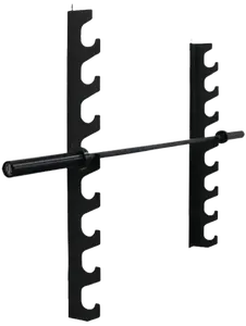 French Fitness 8 Bar Wall Mounted Horizontal Rack (New)