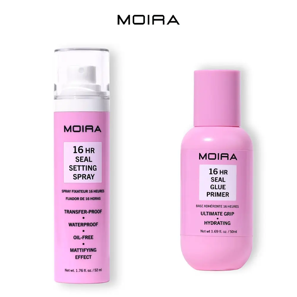 MOIRA | 16HR Seal Primer + Spray Duo | Long-Wear Makeup Prep & Setting System