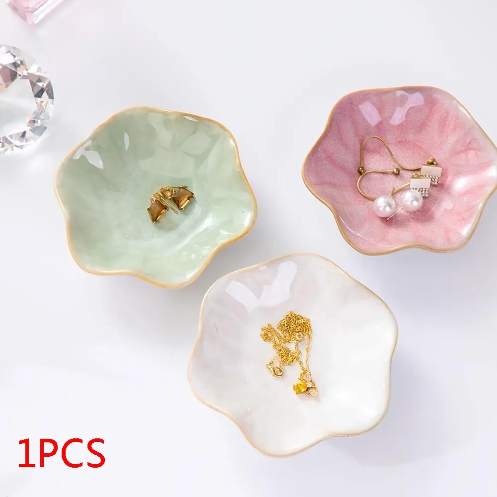 Leaf Shape Ring Dish Set, Ceramic Jewelry Tray, Necklace Earring Organizer, Jewelry Storage Box, Jewelry Storage Unit, Perfect Gift for Mom Friends Sisters, Ceramic Trinket Tray