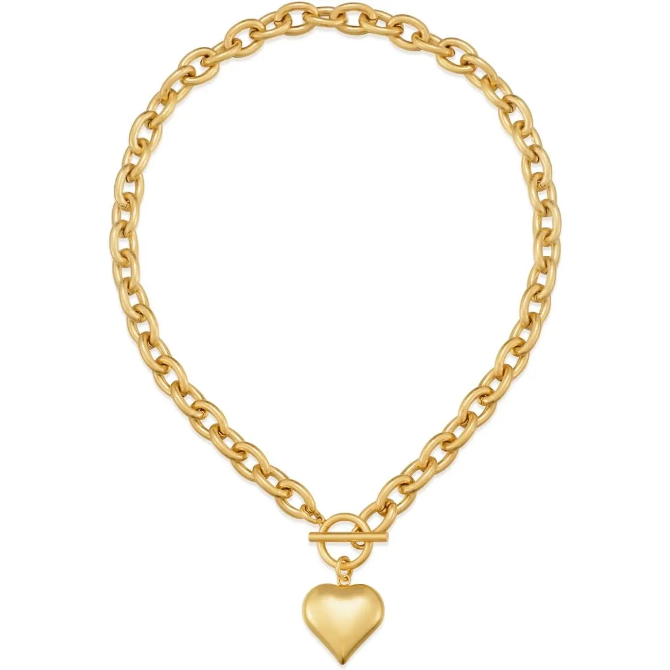 18K gold plated coin lion head pendant necklace chunky clip choker necklace for women girls birthday holiday gifts