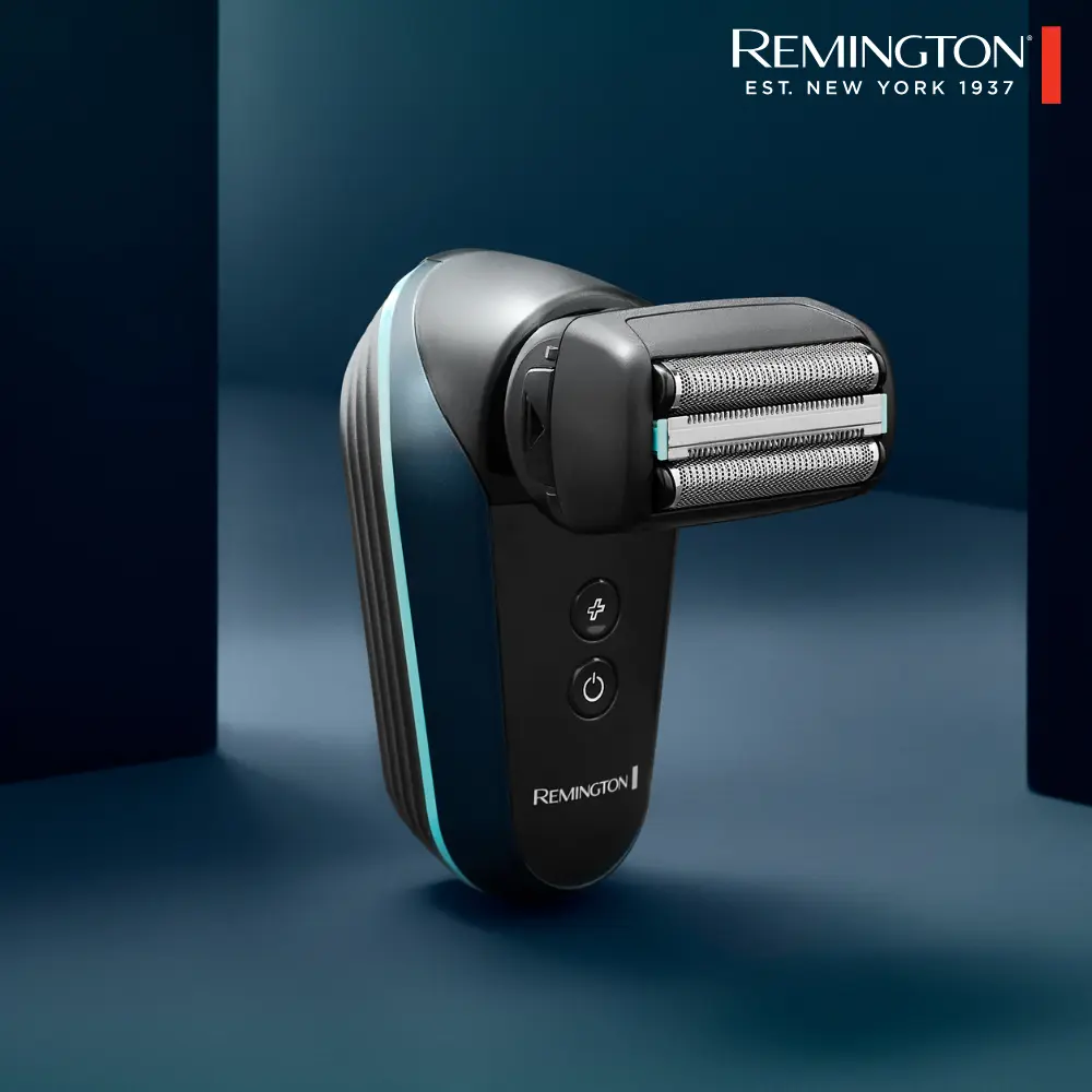 Remington Balder Head & Face Foil Shaver, Perfect for a Skin-Close Shave, 100% Waterproof, Cordless Electric Shaver, Flip-Flex Ergonomic Design