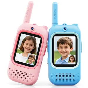 Video Walkie Talkies for Kids - 2 Pack Long Range Walkie Talkie Rechargeable Video Intercom 2 Way Radio for Age 3-12 Boys Girls for Indoor Outdoor Camping Kids Walkie Talkies Outdoor Toy Gift for Kids Audio