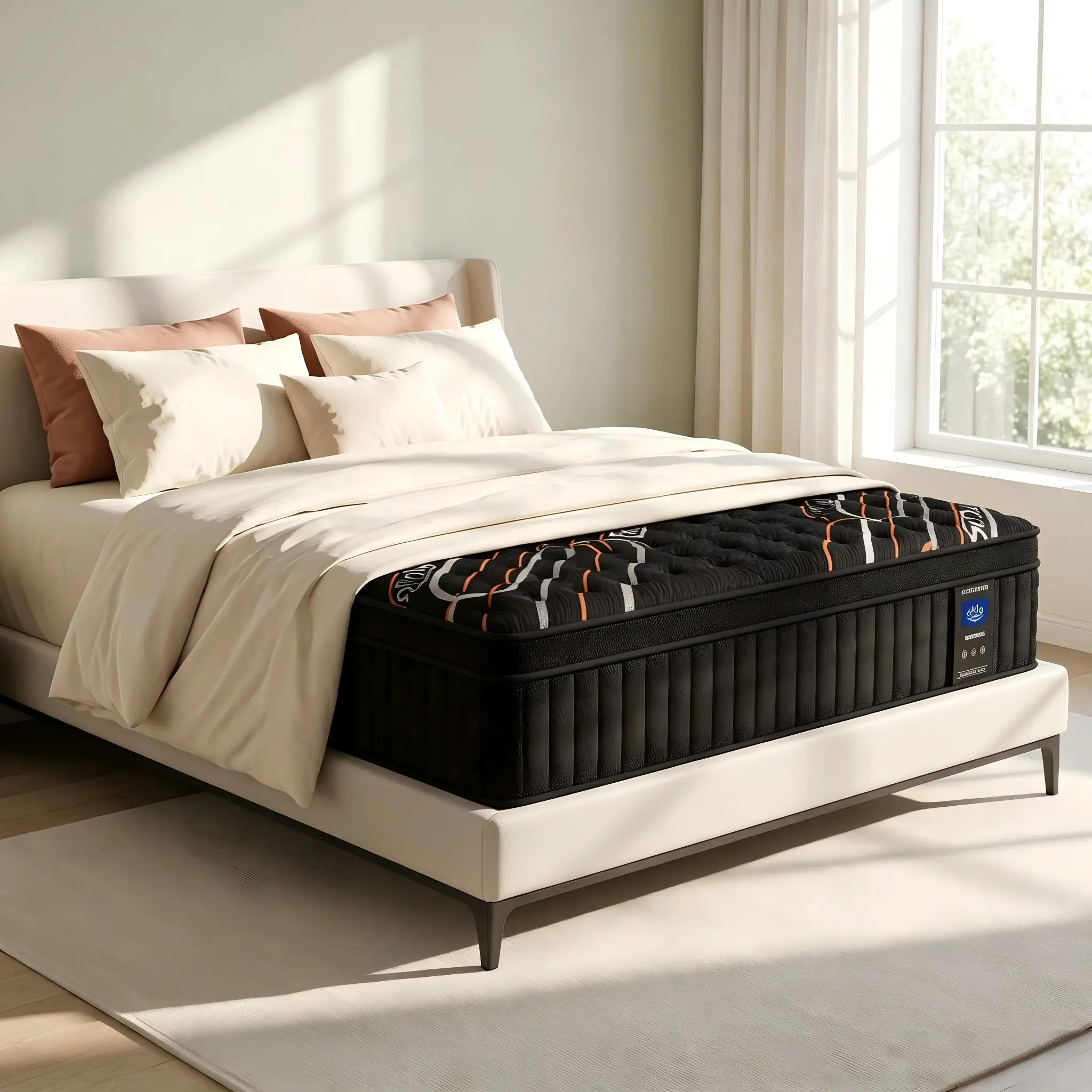 12 inch Hybrid Mattress in a Box (Twin, Full, Queen, King Sizes) - Gel Memory Foam, Individual Pocket Springs, Medium Firm, Pressure Relief, Breathable, CertiPUR-US Certified High-Quality Mattress (DealsforYouDays)