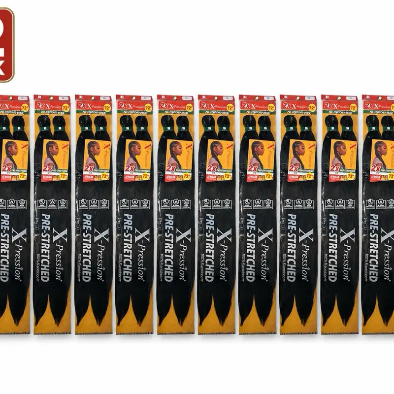 2x X-Pression braid pre- stretched 72” pack of 12