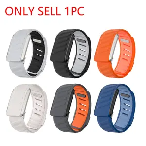 Adjustable Silicone Fitness Tracker Band for Whoop 4.0/5.0/mg, Soft Breathable Replacement Wristband for Men & Women