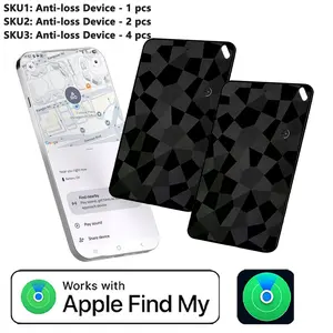 Air Tag Card Wallet Tracker Thin，Thin Certified Wallet Tracker Smart Tracking Smart Key Finder Compatible with Apple Find My | Wireless Charging, Compact Design | Ideal for Wallets, Keys, Bags，Luggage Tag, Suitcase,  Passport and More-1/2/4pcs
