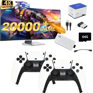M15 Plus Wireless Retro Gaming Console with 4K HDMI Output, Includes 20,000+ Games for Home Entertainment and Fun, Game Night Gadget