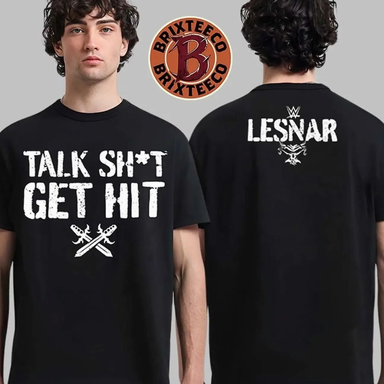 Brock Lesnar Talk Shit Get Hit WWE 2026 Two Sided T-Shirt NT1