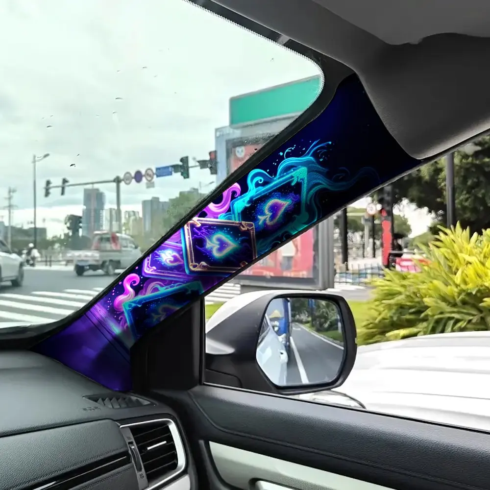 Jdm Car Interior A-Pillar Modification Kit, Durable Construction Universal Style Upgrade Sticker Set, Self-Adhesive Elastic Patch with Backing Gel, Interior Accessories, Enhancement, Decal for Cars, Car Accessory