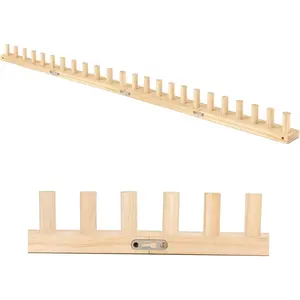 48" Large Chunky Knitting Loom Kit for Beginners - Adjustable  Frame for No- DIY Blankets, Scarves & Throws | Relaxing Craft  for   &  Decor