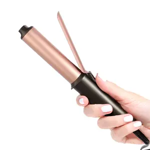 LANDOT Mini Travel Small Curling Iron - 1 inch Compact Dual Voltage Hair Curler for Worldwide Use, Fast Heat Up in 30s, Adjustable Temp for Fine/Short Hair