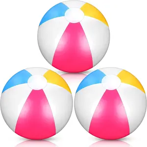 Beach Balls 3 Pcs 12 Inch Inflatable Pool Float Balls for Outdoor Activity Birthday Summer Party Favors Water Toys Simple Style