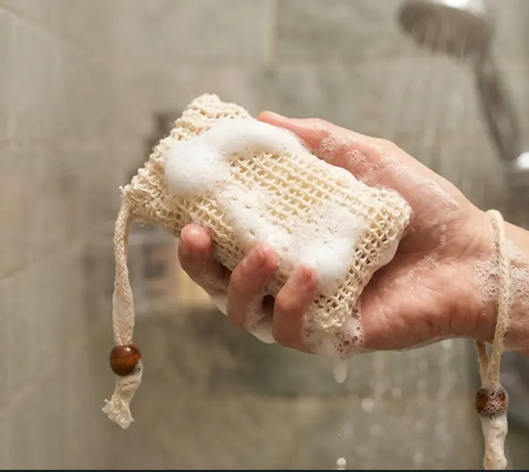 ALTA Natural Sisal Bar Sleeve - Exfoliating Soap Saver Bag