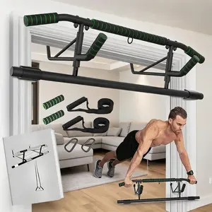 Foldable Multi-Use Pull-Up Bar  New Upgrade Pull Up Bar for Doorway - Foldable Design & Space-Saving, Upto 440 Lbs Capacity, No Screwing or Slipping - USA Original Patent, Designed, Shipped, Warranty