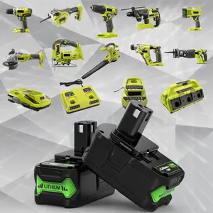 2Pack 8.0Ah 18V Replacement Battery for Ryobi 18V Lithium Battery P102 P103 P105 P107 P108 P109 Ryobi ONE+ Cordless Tool Battery