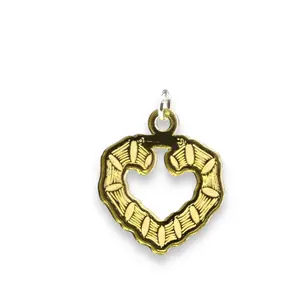 Bamboo Heart Charm