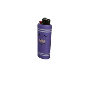 Bic Funny Towel Lighter Holder - Purple Lightweight Accessory for Regular Sized Bic Lighters - No Warranty Included