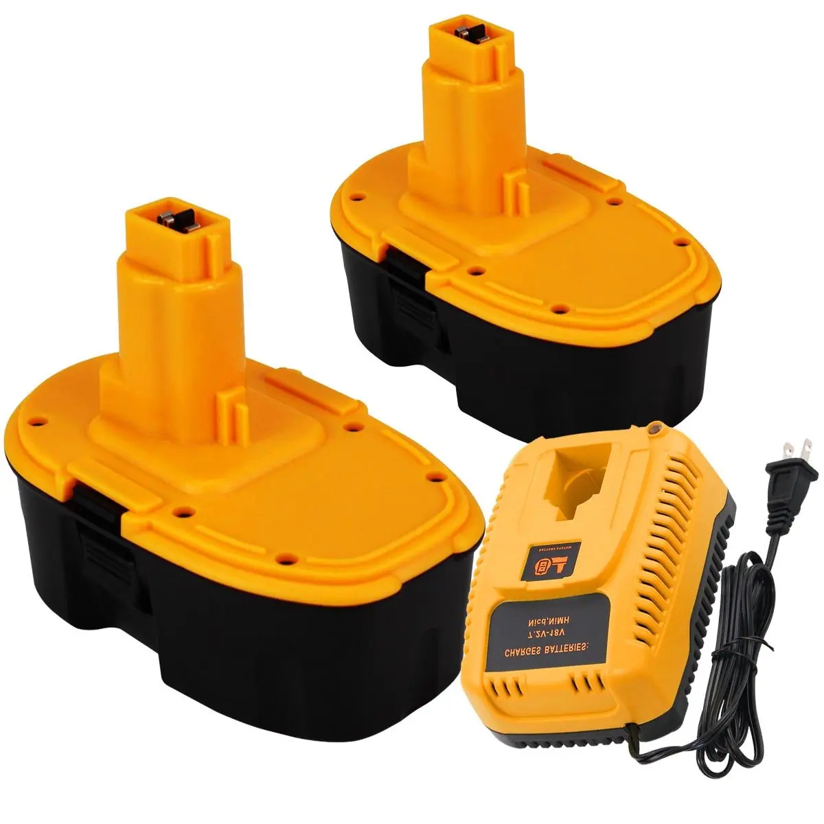 Battery &Charger 18v 4.5Ah Replacement for Dewalt Battery Replacement for Dewalt 18v XRP Batteries Compatible with Dewalt 18 Volt Battery DC9096 DE9098 toolupgrade