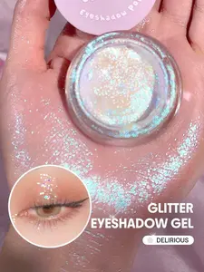 SHEGLAM Jelly Wow Eyeshadow Pop – Delirious Blue Shimmer, Long-Lasting Glitter Gel Eyeshadow, High Shine Pigmented Eye Makeup