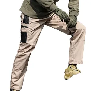 2-Pack Men’s Tactical Cargo Pants – Waterproof, Tear-Resistant, Multi-Pocket, Reinforced Knees; Outdoor Hiking/Camping Work Pants; Casual Street Style; Suitable for All Seasons; Everyday Long Pants