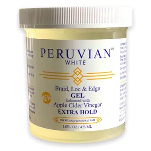 Peruvian White Braid, Loc, & Edge Gel Extra Hold 16oz Haircare