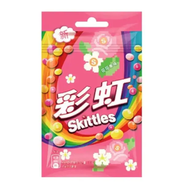 SKITTLES RAINBOW CANDY FLOWERY FRUIT 40G SKITTLES RAINBOW CANDY FLOWERY FRUIT 40G