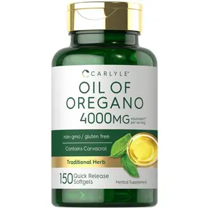 Carlyle Oregano Oil 4000mg Supplement | 150 Softgel Capsules with Carvacrol | Non-GMO Gluten-Free | For Adults Immune & Digestive Health Support