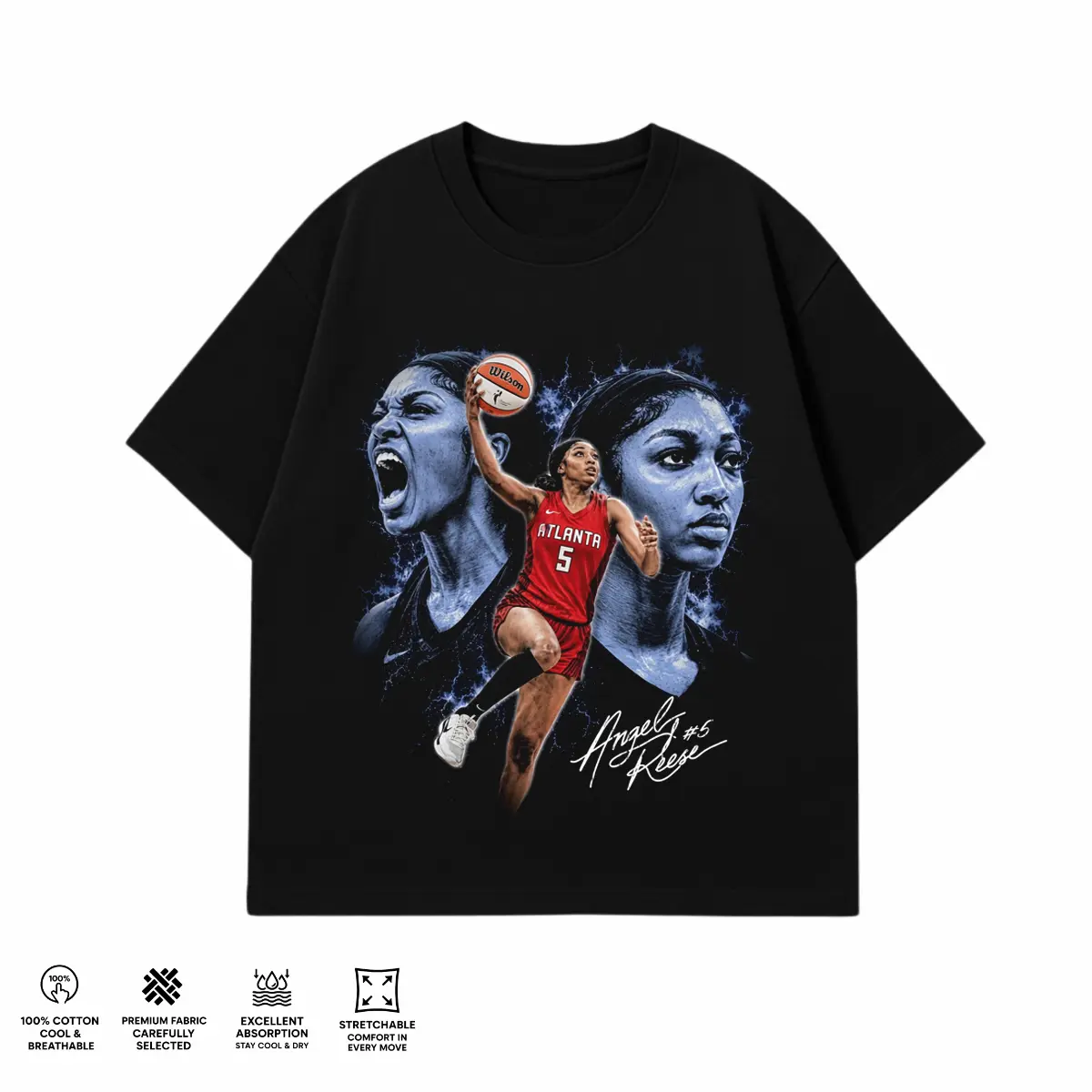 Angel Reese Inspired Vintage Basketball Graphic T-Shirt, Women's Basketball Fan Tee, Number 5 Sports Graphic Shirt, Hoops Lover Gift, Unisex Cotton Tee, Oversized Streetwear Graphic Top