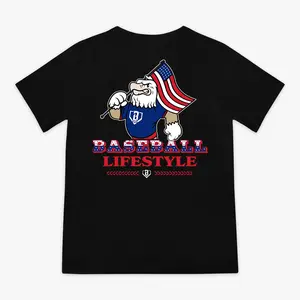 BASEBALL LIFESTYLE 101 | Patriot Pitch Youth Tee T-Shirt | Premium Graphic Streetwear Tee for Youth & Adults | Cotton Summer Casual Shirt | Baseball Inspired Urban Fashion | Trendy Gift