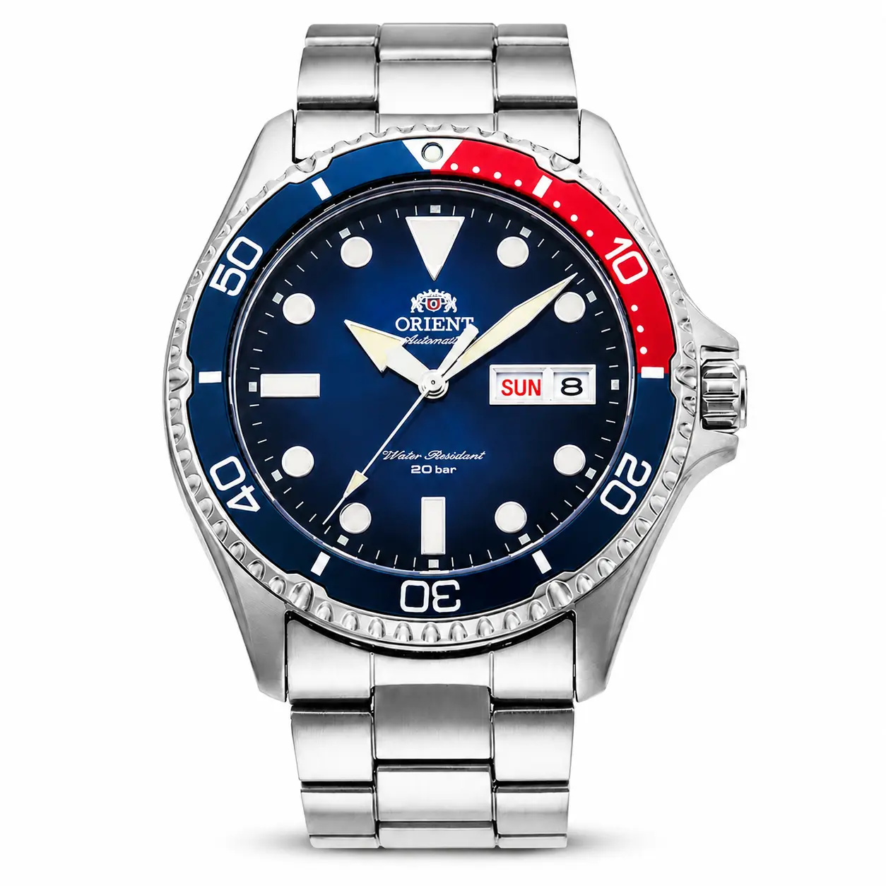 Timvibe Men's Automatic Mechanical Diver Watch - Dual Day-Date Display, Luminous Dial, Rotating Bezel, Stainless Steel Band, Waterproof Sport Wristwatch