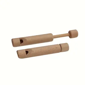 Handcrafted bird song tube - a handheld solid wood instrument with a stopper for easy carrying, the first choice for outdoor entertainment and natural music