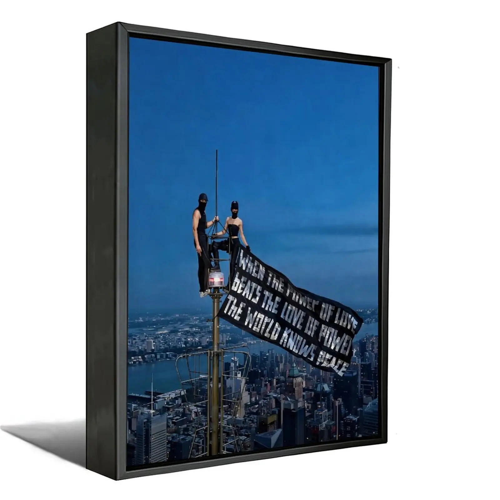 [Peace Declaration] Limited Edition Art Print: When the Power of Love Overcomes the Love of Power (In Tribute to the Pinnacle of New York City)