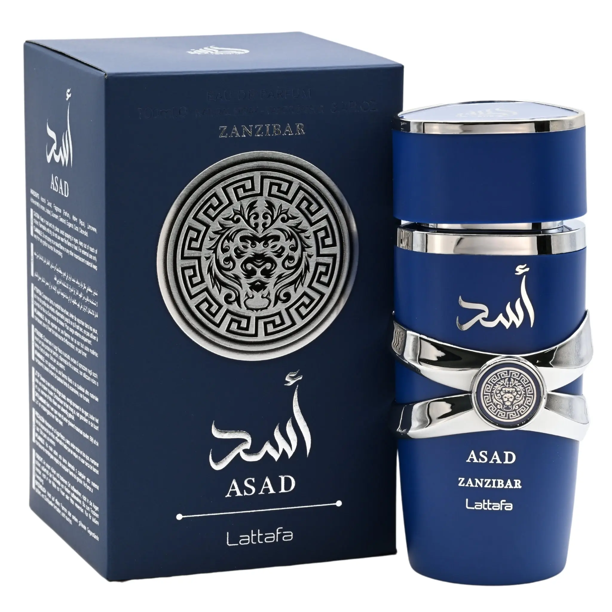 Lattafa Asad Zanzibar EDP Perfume Spray for Men - 3.4 fl oz Scented Fragrance Blend, Packaged Men's Fragrance, Single Item, Mens Gifts, New Box Aerosol Spray