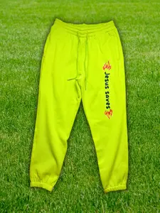 Lime Green Jesus Sweatpants