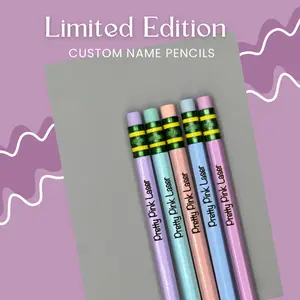 Custom engraved school pencils personalized for children teachers