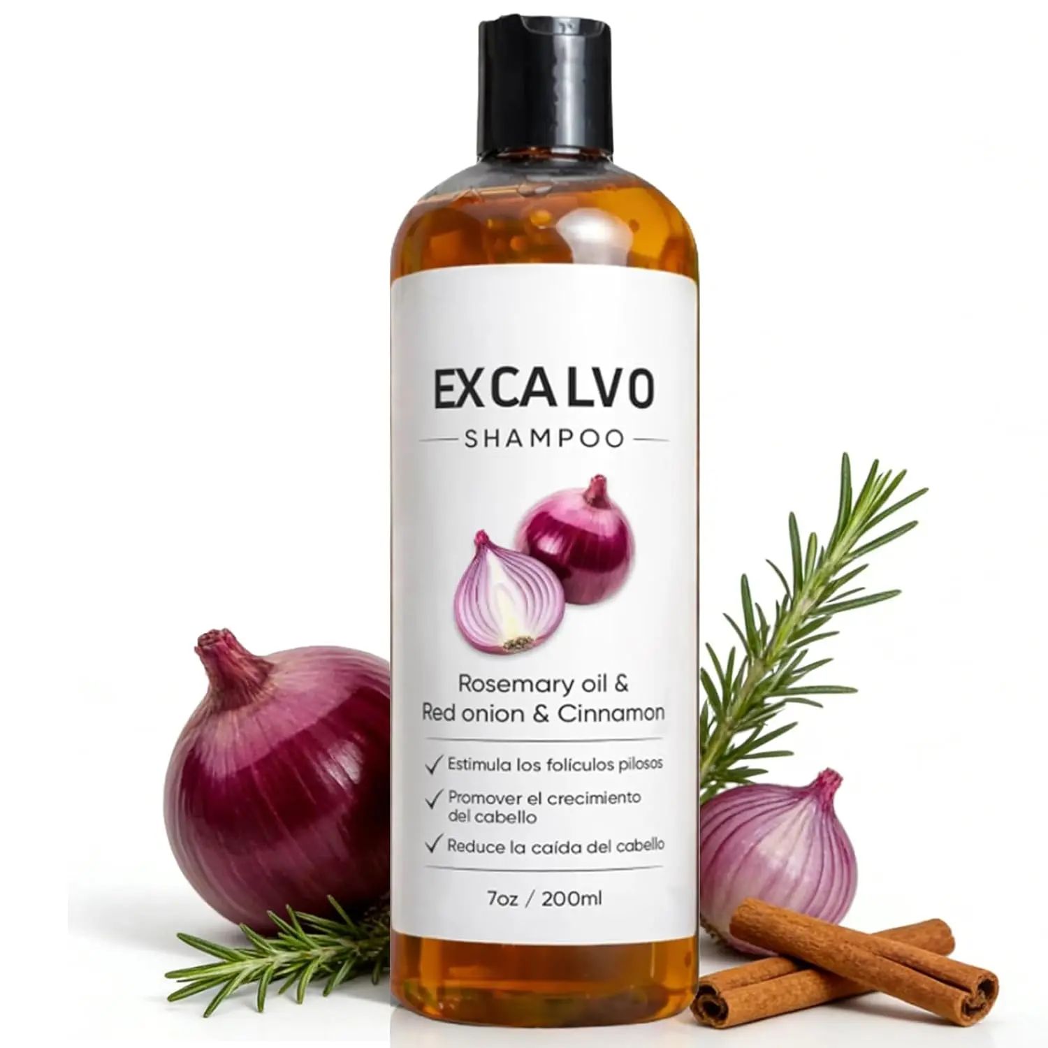 Shampoo, Shampoo Para Hombre with Rosemary Oil & Red Onion & Cinnamon, Onion Shampoo for Hair Growth, Promotes Stronger, Thicker and Longer Hair for Women & Men Gifts for Men Gifts for Women