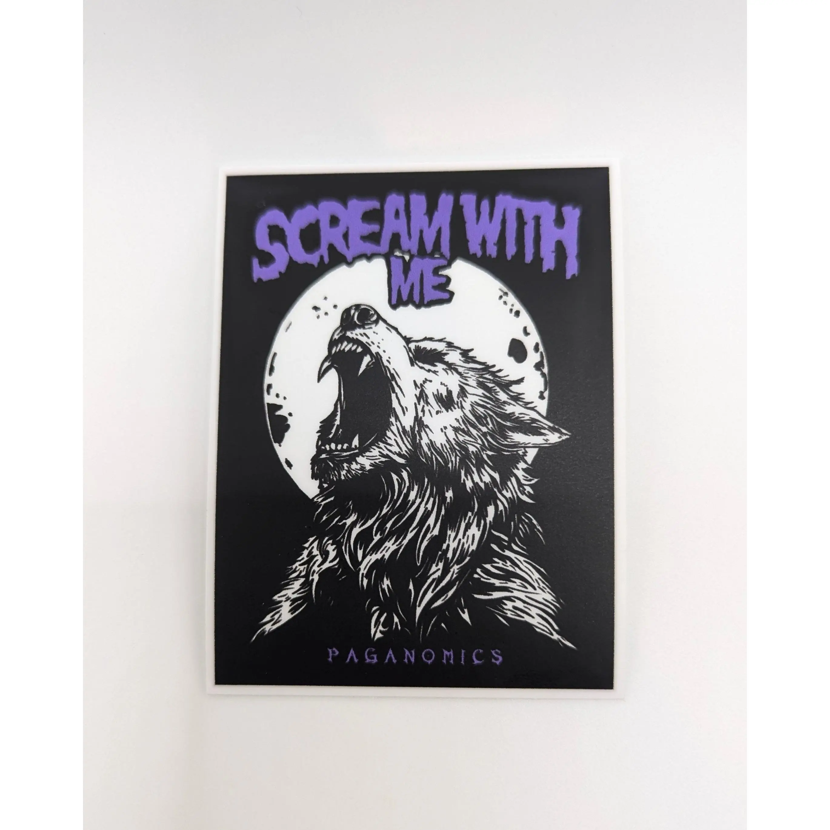 Scream With Me Werewolf Vinyl Sticker