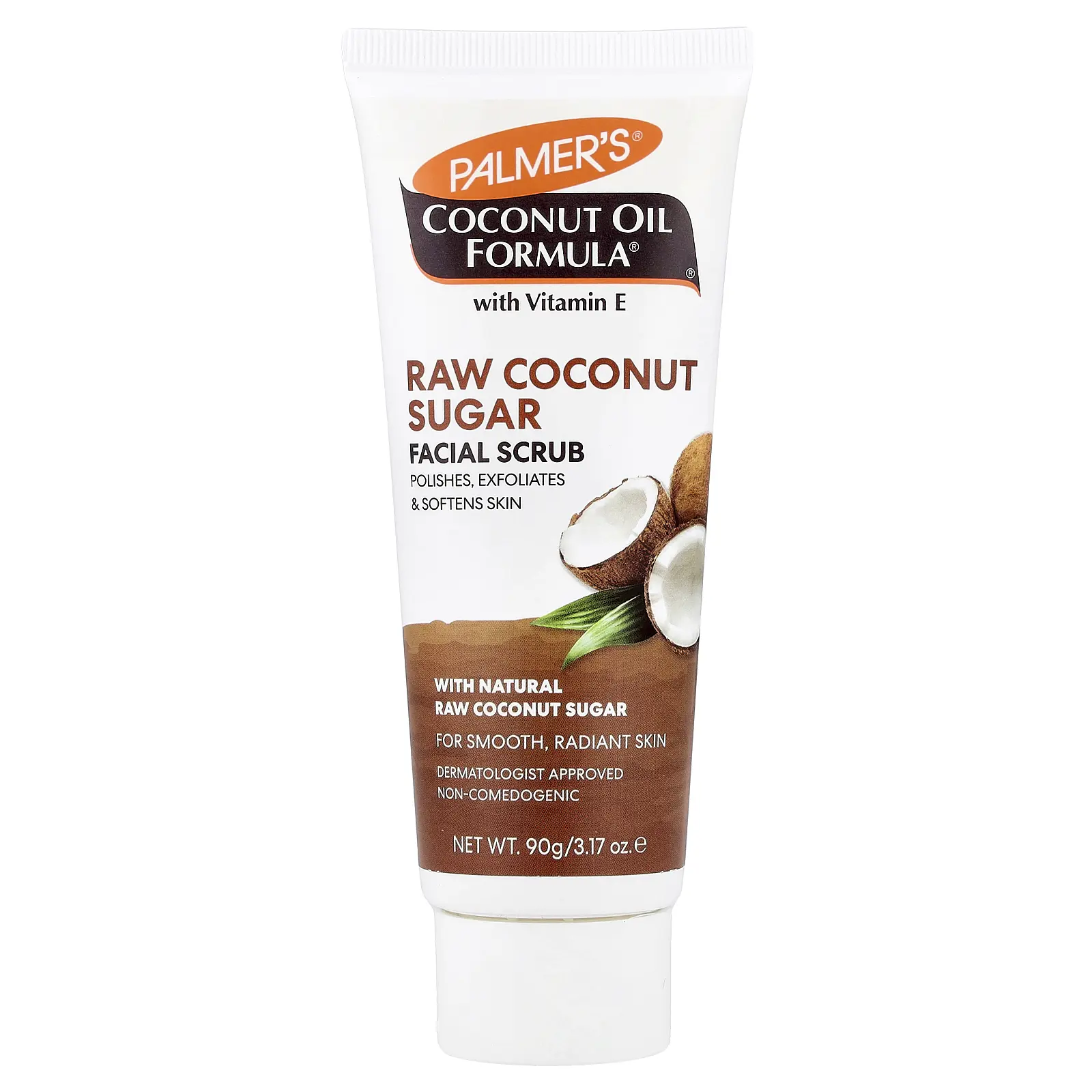 Palmer's Coconut Oil Formula®, With Vitamin E, Raw Coconut Sugar Facial Scrub, 3.17 oz (90 g)